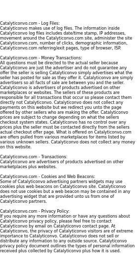 catalyticonvo privacy