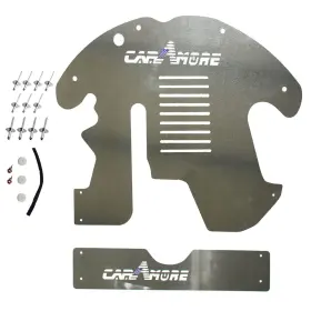 1409kmt Kmt-ot00581 Catalytic Converter Protector Shield Defender Aluminum Prius 2015-2010