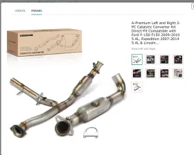 Apcct389 A-premium Left And Right 2-pc Catalytic Converter Kit Direct-fit Ford