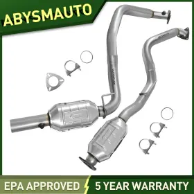 645862 Abysmauto Right And Left Catalytic Converter For 2003-2005 Gmc Savana 2500 3500 4.8l/6.0l