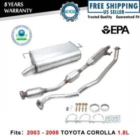 54461 Aceur-moto Catalytic Converter For 2003-2008 Toyota Corolla Matrix Pontiac 1.8l With Muffler