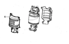 18280-rn0-a20 Acura Genuine / Honda Rear Primary Catalytic Converter
