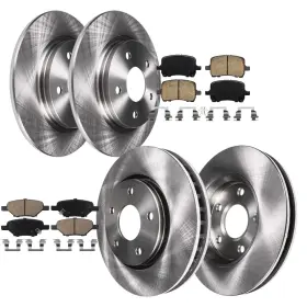 10ae1700035 Aeflox 296mm Front And 270mm Rear Rotors Brake Pads For Hhr Malibu G5 G6 Aura 2007-2012