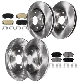 10ae1700095 Aeflox Fwd Front And Rear Brake Rotors Ceramic Pads For Tucson Sportage 2012-2016
