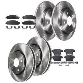10ae2000055v2 Aeflox Front And Rear Brake Rotors Pads For Five Hundred Freestyle Taurus X Montego