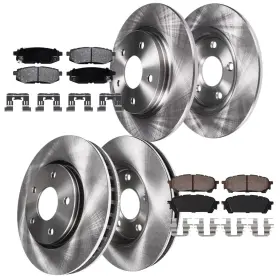 10ae2300103 Aeflox 277mm Front And 266mm Rear Brake Rotor Ceramic Pad For 9-2x Impreza 04-2007