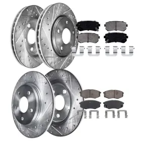 10ae2300150 Aeflox Fwd Front And Rear Disc Rotors Ceramic Brake Pad For Tucson Sportage 10-2012