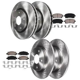 10ae2600174 Aeflox 11.54 Inch Front And Rear Disc Brake Rotors Pads For Outback Legacy 2000-2002