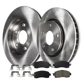 4ae54968 Aeflox 277mm Front Disc Brake Rotors Ceramic Pads For Impreza 2017 - 2021