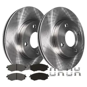 6ae1800001v1 Aeflox Front Disc Rotors Ceramic Brake Pads For G20 240sx Sentra Stanza 1989-2006