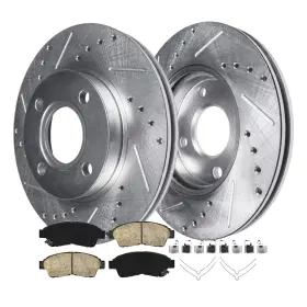 6ae2700390 Aeflox Front Drilled Brake Rotors Ceramic Pads For 1993-1997 Toyota Corolla Geo Prizm