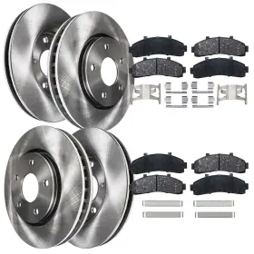 Ae-10ae1300065 Aeflox Front Rear Brakes Rotors Pads For 1995-2001 Ford Explorer Mercury Mountaineer