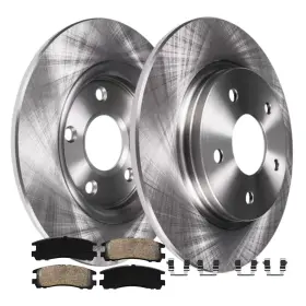 Ae-31147 Aeflox Rear Brake Rotors Ceramic Pads For Chrysler Mitsubishi Dodge Eagle 95-2005