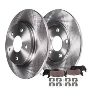 Ae-31433 Aeflox Rear Disc Rotors Brake Pads For 2008 - 2011 Toyota Camry Avalon Lexus Es350