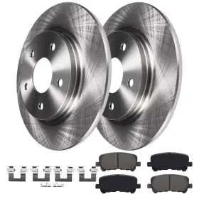 Ae-31469 Aeflox Rear Disc Brake Rotors Pads For Pilot Odyssey Acura Mdx Zdx 2007-2017