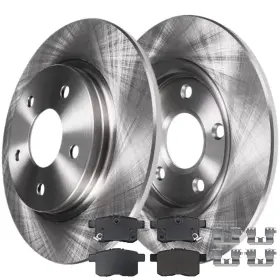 Ae-31479 Aeflox For 2009 - 2017 Honda Accord Acura Tsx Rear Disc Rotors Ceramic Brakes Pads Kit