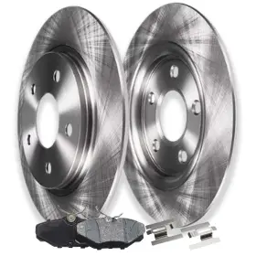 Ae-4ae1500040 Aeflox Rear Disc Rotors And Brake Pads For Ford Taurus Lincoln Continental Mercury Sable