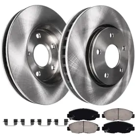 Ae-4ae1700020 Aeflox Front Brake Rotors Ceramic Pads For 2006 - 2009 2010 2011 Honda Civic