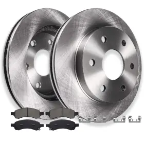 Ae-4ae3200014 Aeflox Front Disc Rotors Brake Pads For 06-09 Gmc Envoy Trailblazer Buick Rainier 4.2l