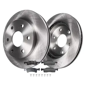 Ae-54099fbk Aeflox Front Disc Rotors And Brake Pads For 2003-2006 Ford Expedition Lincoln Navigator
