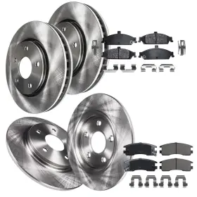 Ae-8ae1900022 Aeflox Front Rear Rotors Ceramic Pad For 1999-2005 Oldsmobile Alero Pontiac Grand Am