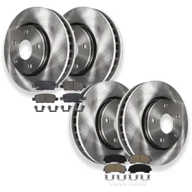 Ae-8ae53675 Aeflox 8pc Front And Rear Disc Brake Rotors Ceramic Pads Kit For Infiniti Q50