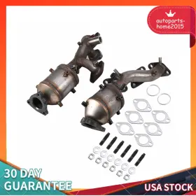 641244 Ah 2x Catalytic Converter For 2002 - 2004 Nissan Frontier Xe Se 3.3l Left And Right