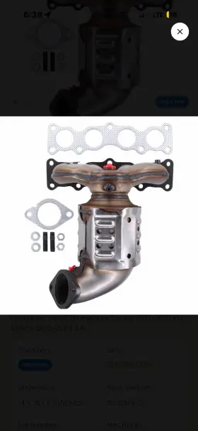 Alpine 28510-2gavo. Catalytic Converter Model Number
