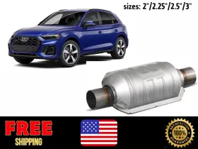 Altocars 0205265651100 For Ail Audi Q5 2 Inch Catalytic Converter W / Heat Shield Universal Fitment