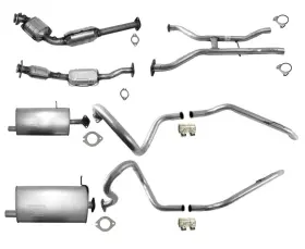 161092 Apm Dual Muffler Exhaust System Catalytic Converters For Ford Crown Victoria 03-11