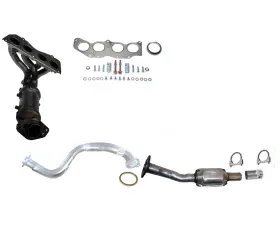 17326 Apm Front And Rear Converters Pipe Fits Toyota Rav4 2.5l 2009 2010 2011 2012