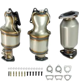 385-nhv16 Ar Brother Auto Parts Fits 2003-2006 Acura Mdx 3.5l 3pcs Catalytic Converter H/d