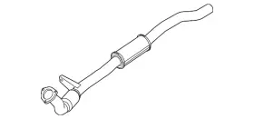 4e0-253-301-n Audi Genuine Front Pipe