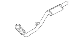 Audi 4f0-253-301-af Genuine Front Pipe