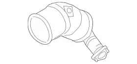 4n0-254-200-g Audi Genuine Catalytic Converter
