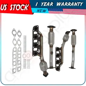Aut178661ls Autodayplus Catalytic Converters Fits 2005-2015 Nissan Armada 5.6l Epa Front Rear Left Right