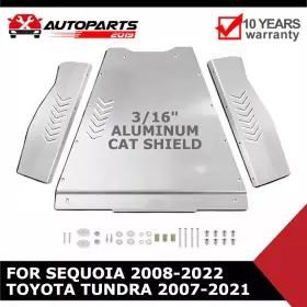 Autopa2019 Ta948au1 New Aluminum Cat Shield Anti Rust For Toyota Sequoia 2008-2022 Tundra 2007-2021