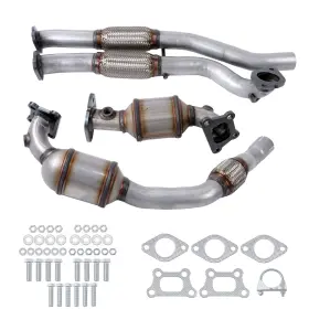 Bck46981k Backye Catalytic Converter And Flex Pipes Set For Cadillac Srx 3.6l 2012-2016 Bank1 2