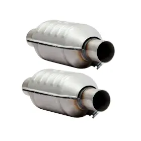 Bck47388k Backye 2pcs 2 Inch Inlet/outlet Catalytic Converter Epa With Heat Shield For Ford Mustang Gt