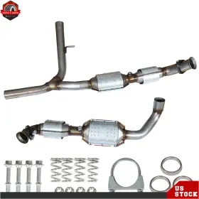 Ber269505 Berliii Left And Right Side Catalytic Converters For 2004/2005/2006 Ford F-150 5.4l 4wd