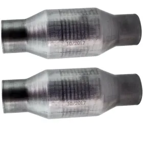 6qun8j Bfo Catalytic Converter 2.5 Inch Inlet/outlet 11 Length For Chevrolet Gmc Dodge Ford