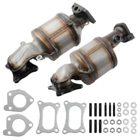 8jxsir Bfo 2x Exhaust Catalytic Converter For Acura Mdx 3.7l 2010-2013 Front Left And Right