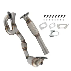 A5qtg2 Bfo Catalytic Converters And Flex Pipe For Cadillac Srx 3.0l 2010-2011 Front Bank 2
