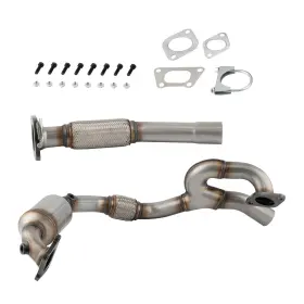 Kh3wd8 Bfo Catalytic Converters And Flex Pipe For Cadillac Srx 3.0l 2010-2011 Front Bank 2