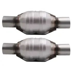 L4cdt6 Bfo Pair 2.25 Inch Inlet/outlet Universal Catalytic Converters 13 Length Epa Approved
