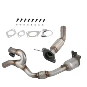 L9wmrd Bfo Left Catalytic Converters &flex Pipe For Cadillac Srx 2010-2011 3.0 L Direct Fit