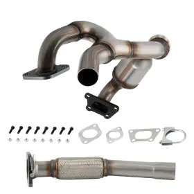 Mzu246 Bfo Left Catalytic Converters &flex Pipe For Cadillac Srx 2010-2011 3.0 L Direct Fit