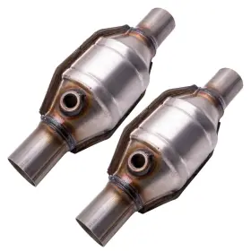Pw5642 Bfo Pair 2 Inch Universal Catalytic Converters With Heat Shield T409 Stainless Steel