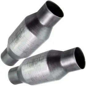 Vtqy7j Bfo Catalytic Converter 2.5 Inch Inlet/outlet 11 Length For Chevrolet Gmc Dodge Ford