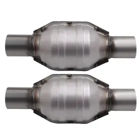 Wyved7 Bfo 2x 2.25 Inch Inlet/outlet Universal Catalytic Converters Stainless Steel 13 Length